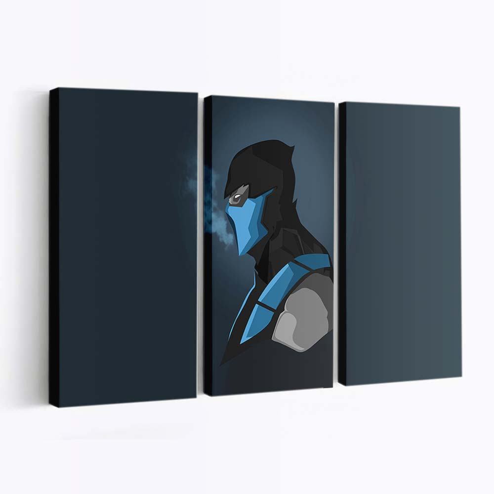 scorpion mortal kombat blue minimal 5k ri